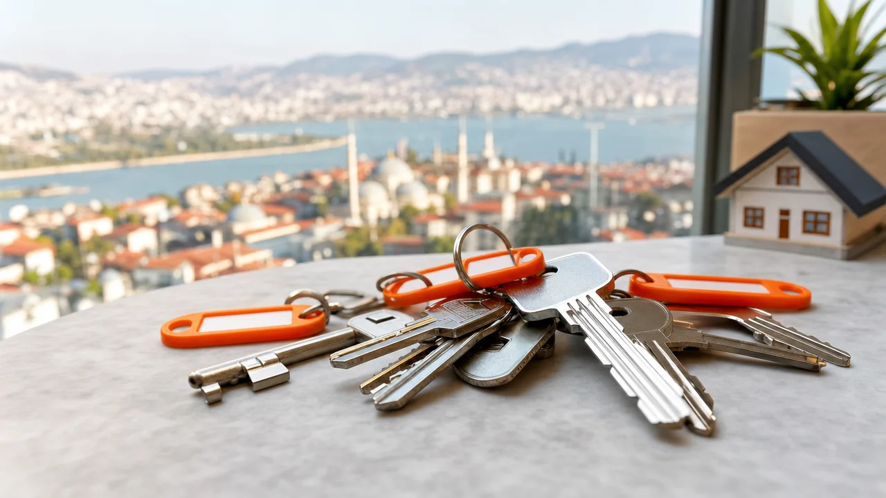 95 Evler Çilingir bölgesinde anahtar, kapı açma ve kilit desteğini temsil eden görsel